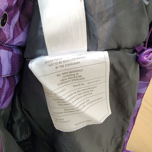 Mountain Warehouse Snow Jacket Womens 14 Winter Ski Coat Geometric Triangle - Picture 9 of 14